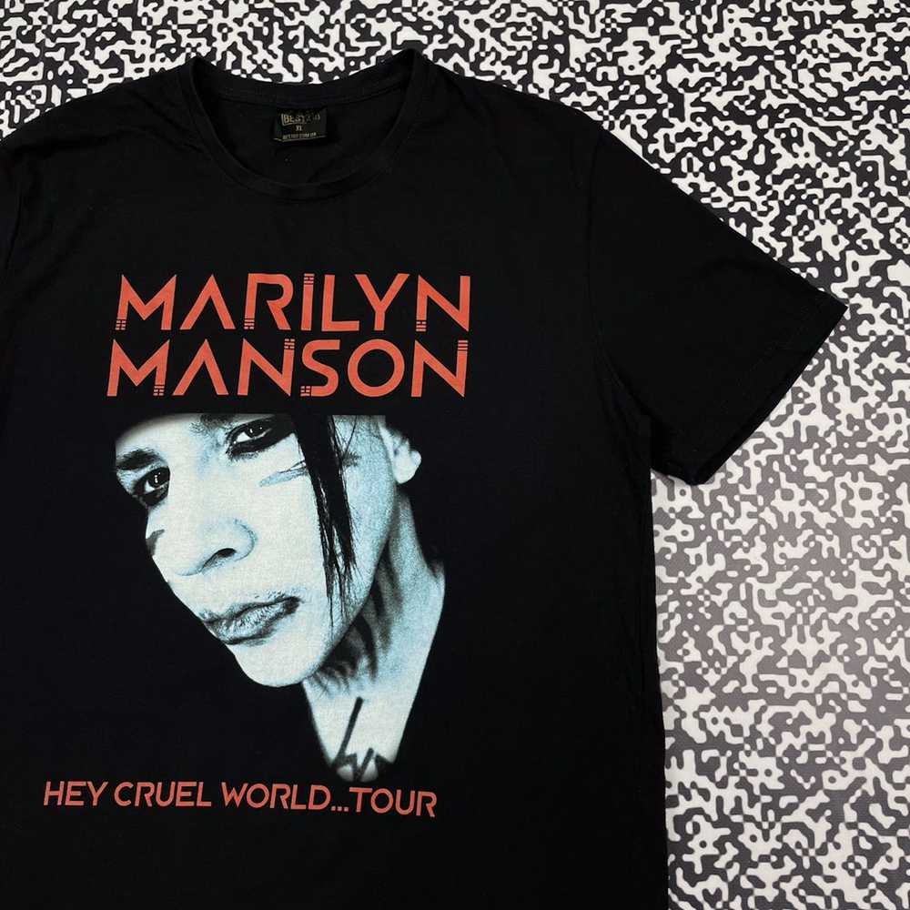 Band Tees × Marilyn Manson × Rock T Shirt Vintage… - image 5