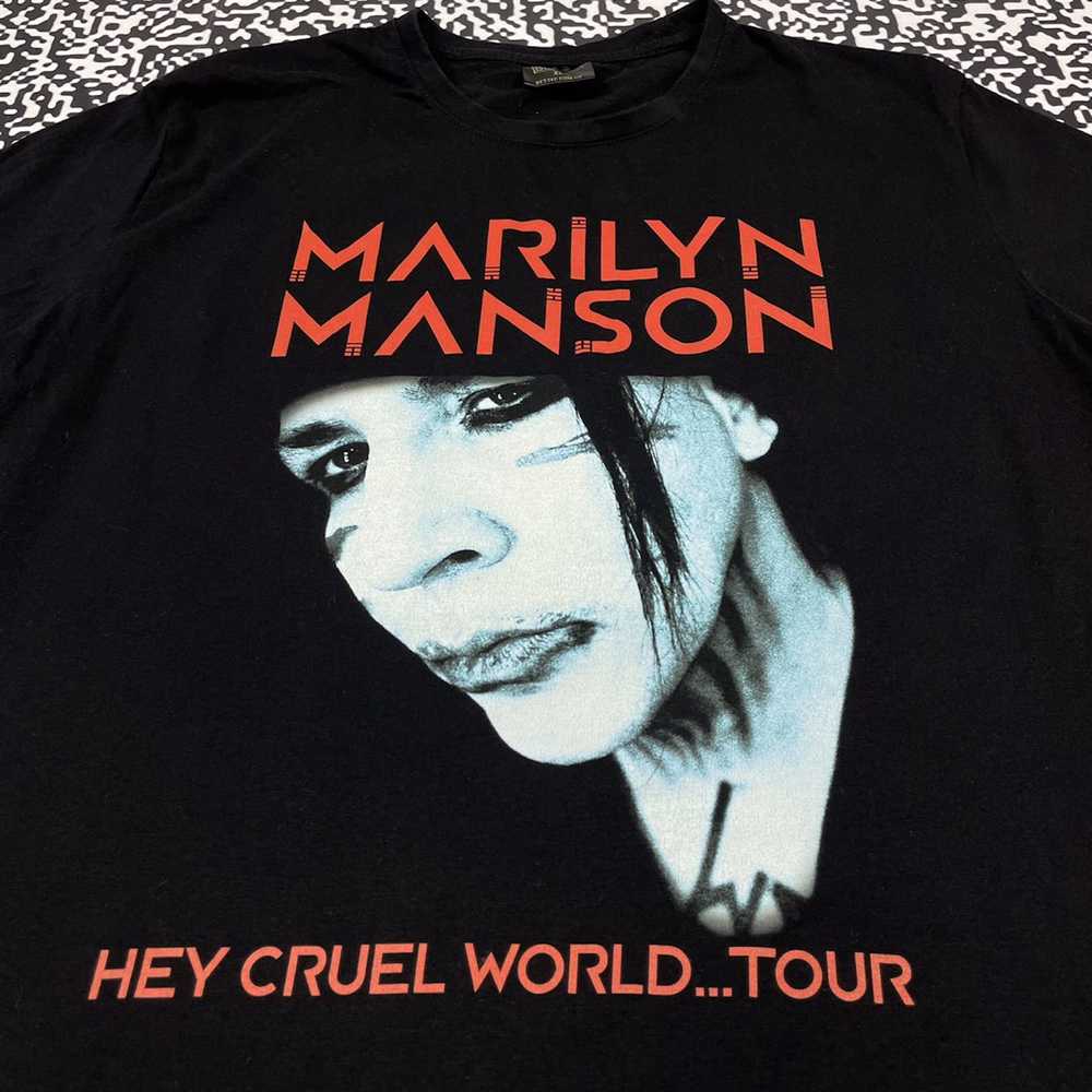 Band Tees × Marilyn Manson × Rock T Shirt Vintage… - image 6