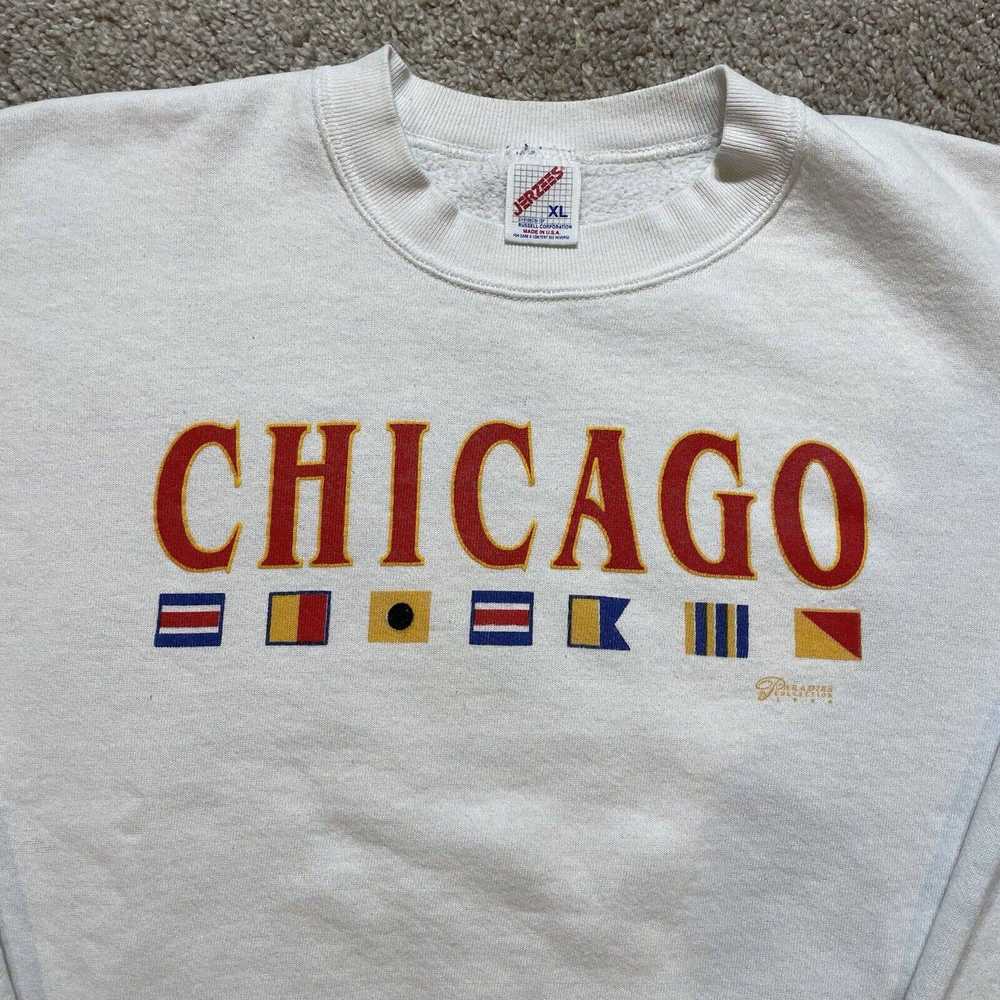 Jerzees VINTAGE 90s Chicago Crewneck Sweatshirt S… - image 2