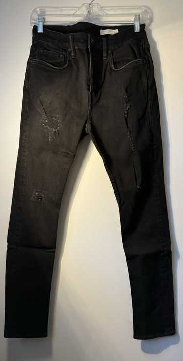 Allsaints AllSaints Cigarette Jet Black Distressed