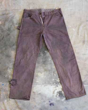 Custom × Dickies Natural Dyed Faded Carpenter Pant