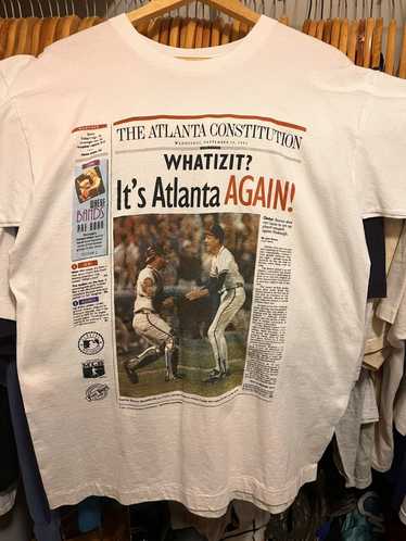 Vintage Atlanta Braves Tshirt 90s Atlanta Braves Shirt 1992 