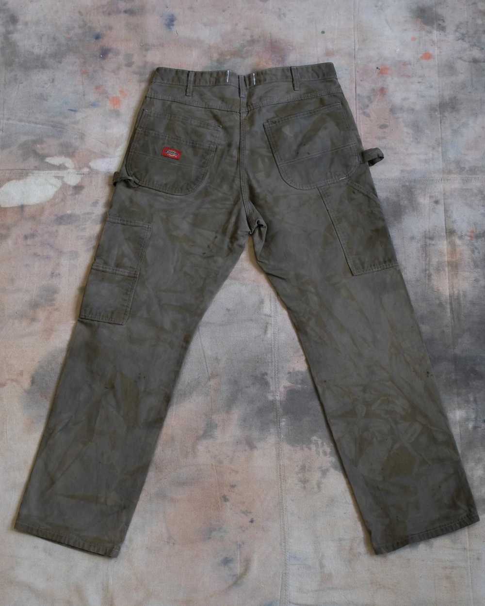 Custom × Dickies Natural Dyed Faded Carpenter Pan… - image 2