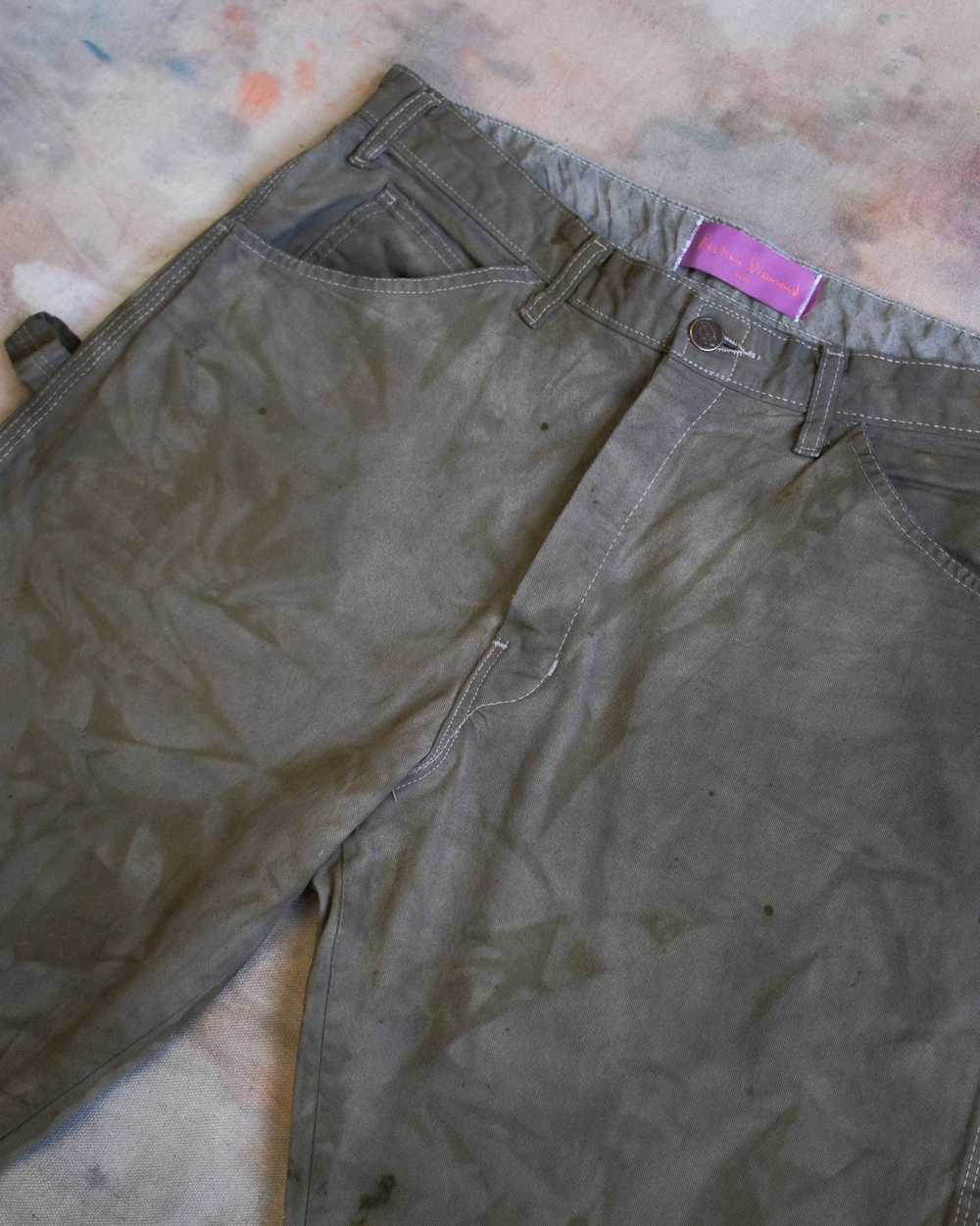 Custom × Dickies Natural Dyed Faded Carpenter Pan… - image 5