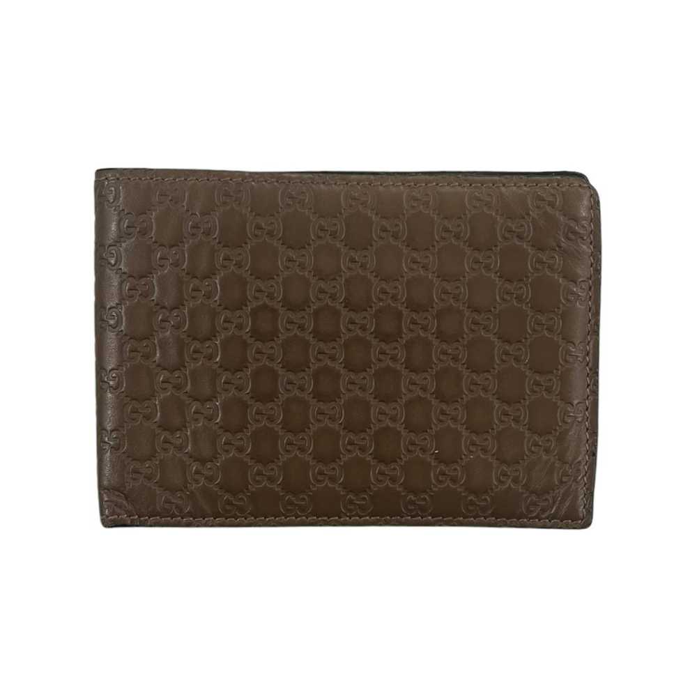 Gucci Gucci Monogram Leather Bifold Wallet - image 1