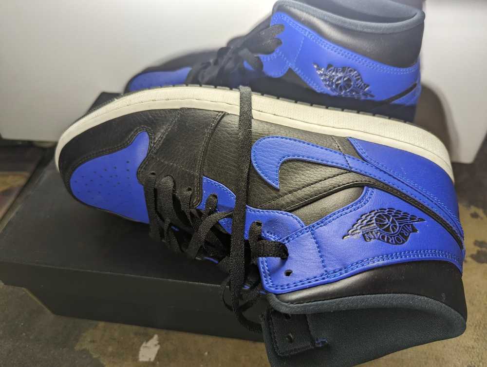 Jordan Brand × Nike Jordan 1 Hyper Royal Tumbled … - image 6
