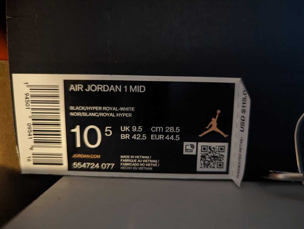 Jordan Brand × Nike Jordan 1 Hyper Royal Tumbled … - image 8