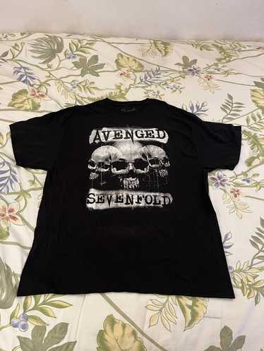 Streetwear × Vintage Y2K Avenged sevenfold band te