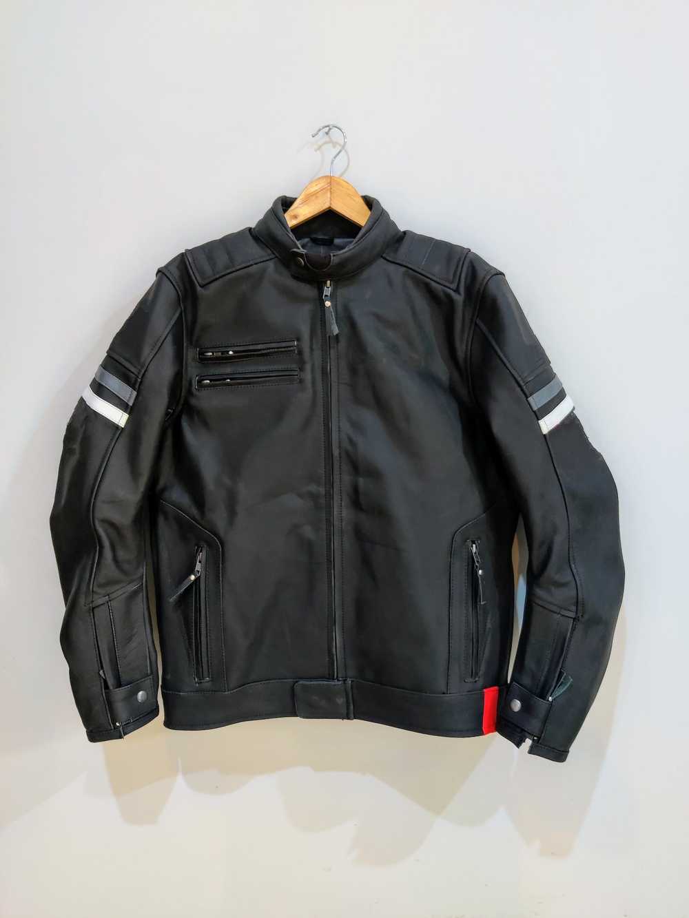 Leather Jacket × Racing × Streetwear "Free Shippi… - image 1