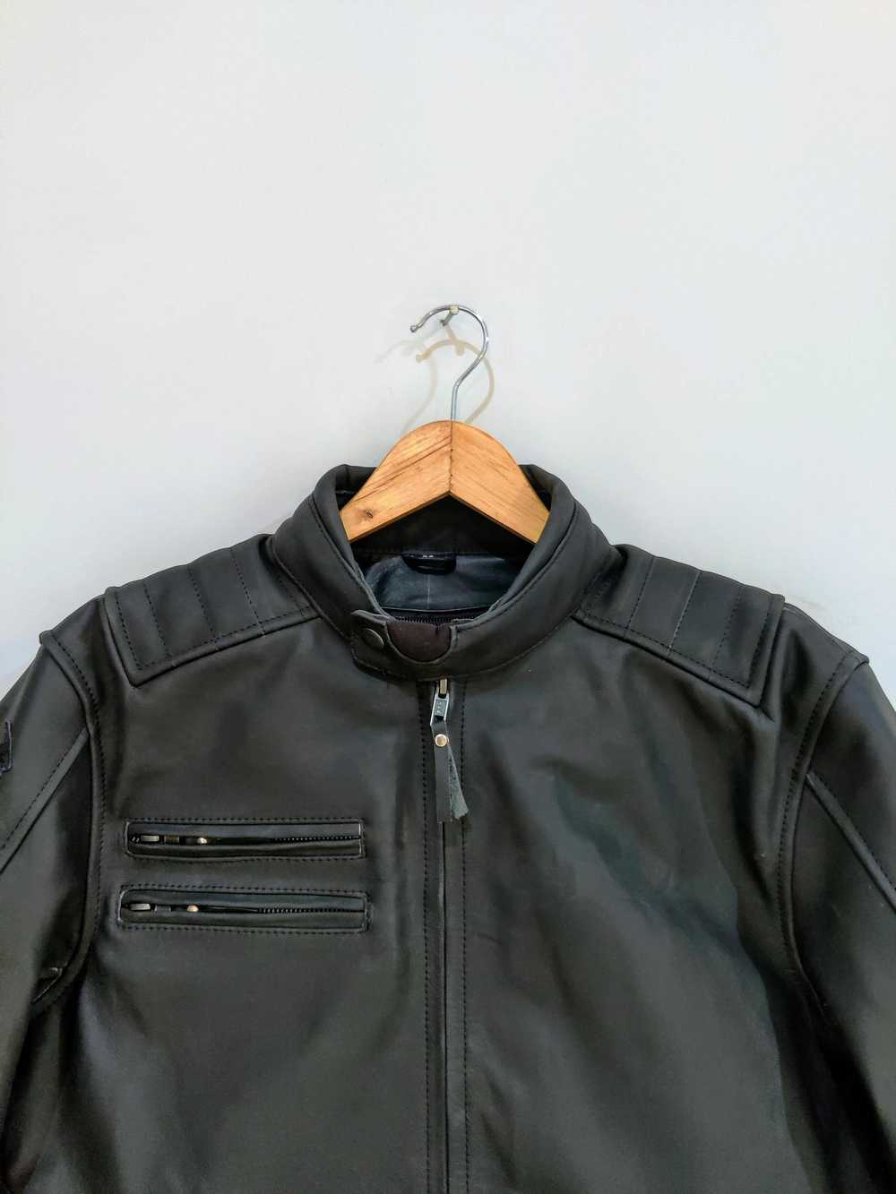 Leather Jacket × Racing × Streetwear "Free Shippi… - image 2