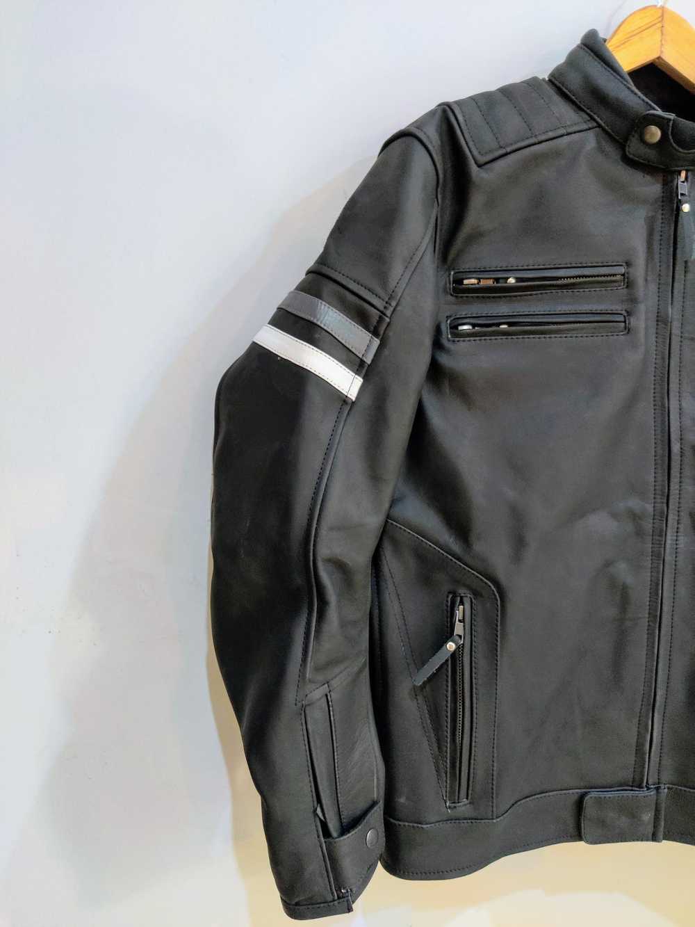 Leather Jacket × Racing × Streetwear "Free Shippi… - image 3