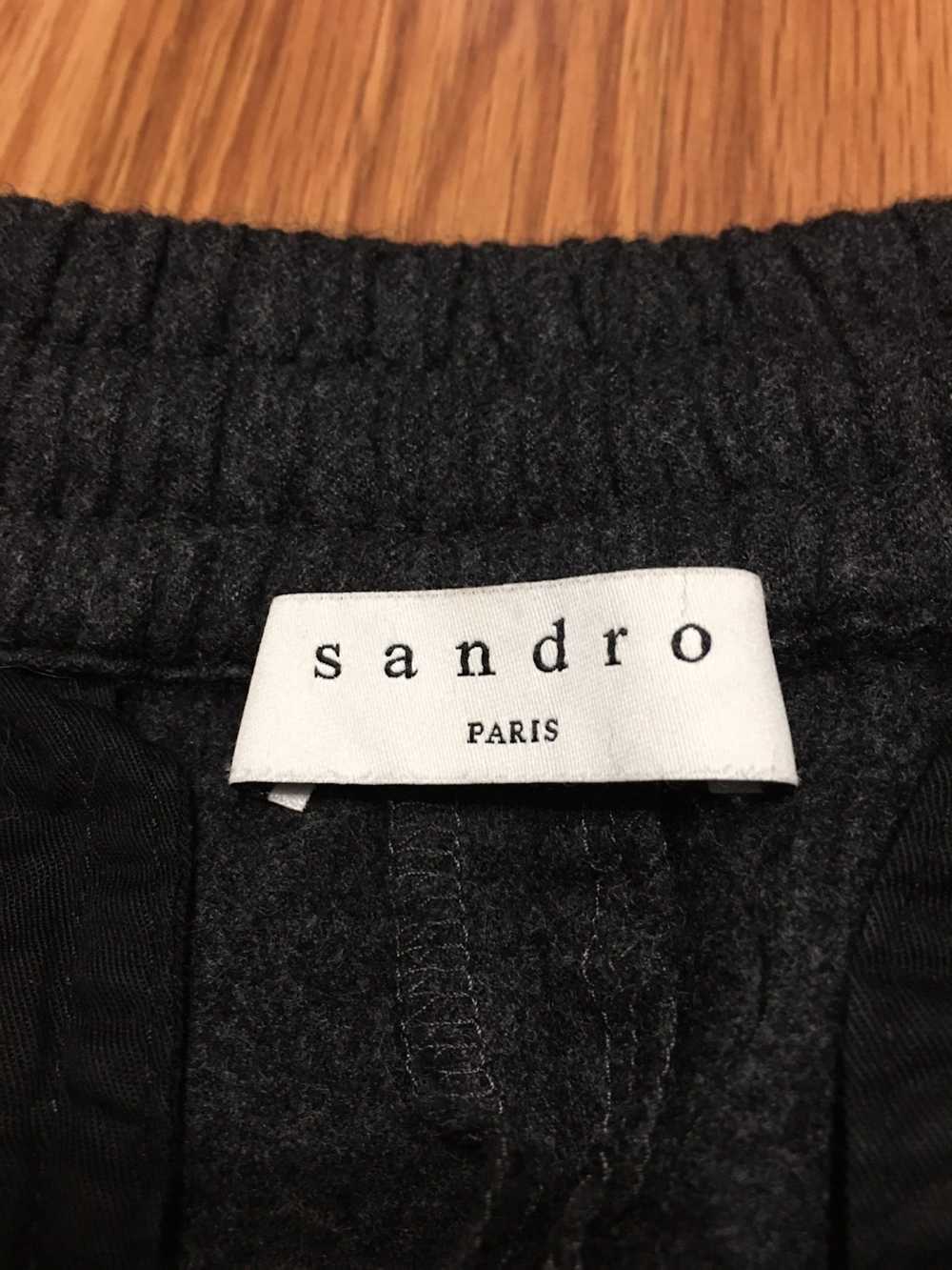 Sandro SANDRO Paris Grey Wool Designer Crapped Pa… - image 10