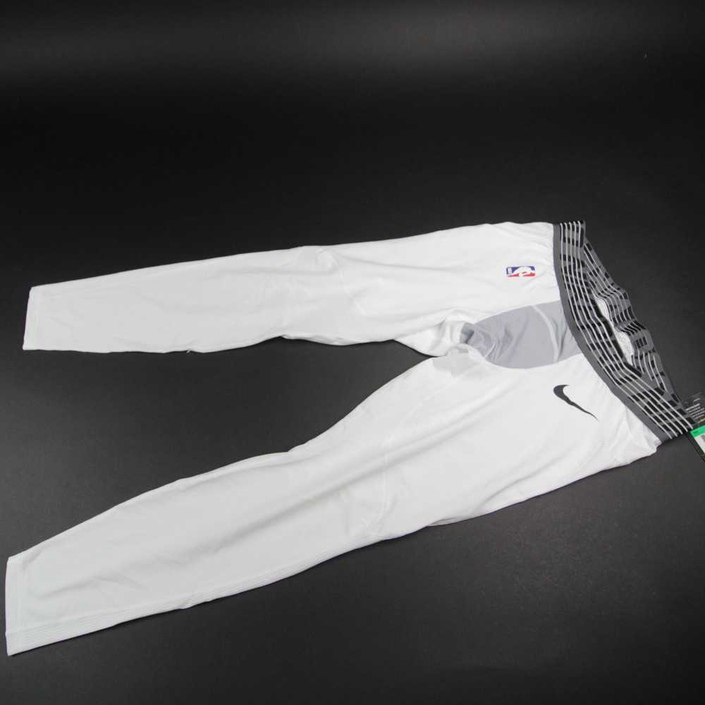 Nike Pro Compression Pants Men's White/Light Gray… - image 1