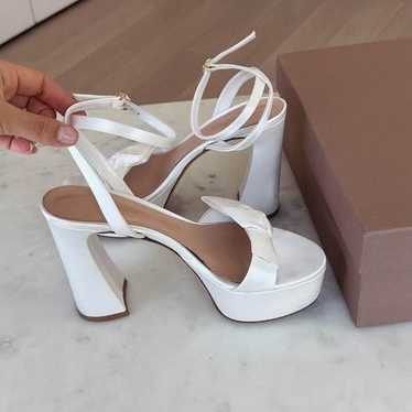 Gianvito Rossi GIANVITO ROSSI Raso Bow Ankle-Strap