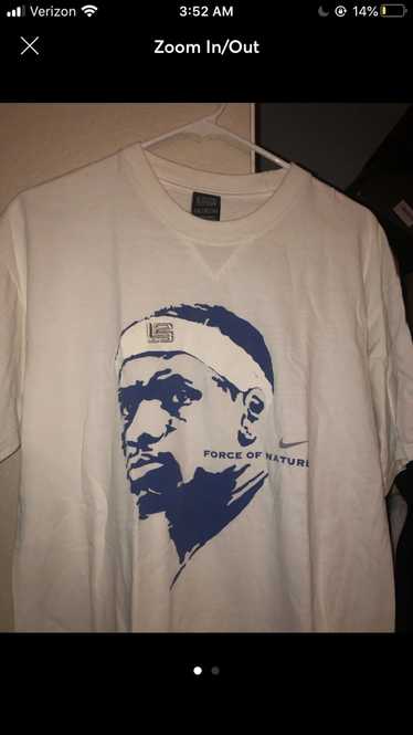 Nike × Vintage Lebron nike basketball tee shirt - image 1