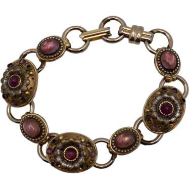 Michal Golan Amethyst Link Bracelet