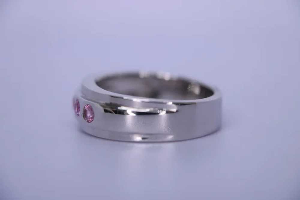 Orloff of Denmark, Fancy Pink Sapphire Ring in 92… - image 2