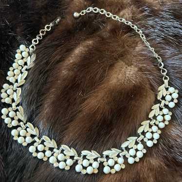 Vintage Charel enamel necklace