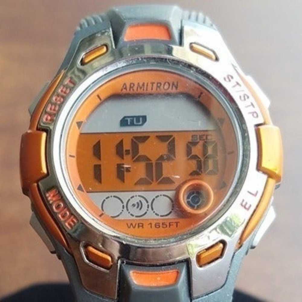 Armitron Sports Watch MD14325 WR 165 FT Orange an… - image 1