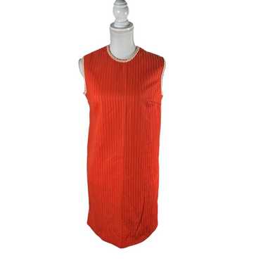 Vintage  1960s 1970s Orange Sheath dress - image 1