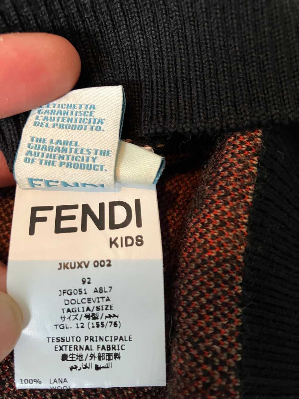 Fendi Fendi Kids Monogram Wool Turtle Neck Jumper - image 10