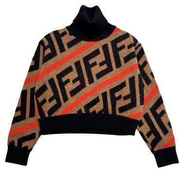 Fendi Fendi Kids Monogram Wool Turtle Neck Jumper - image 1