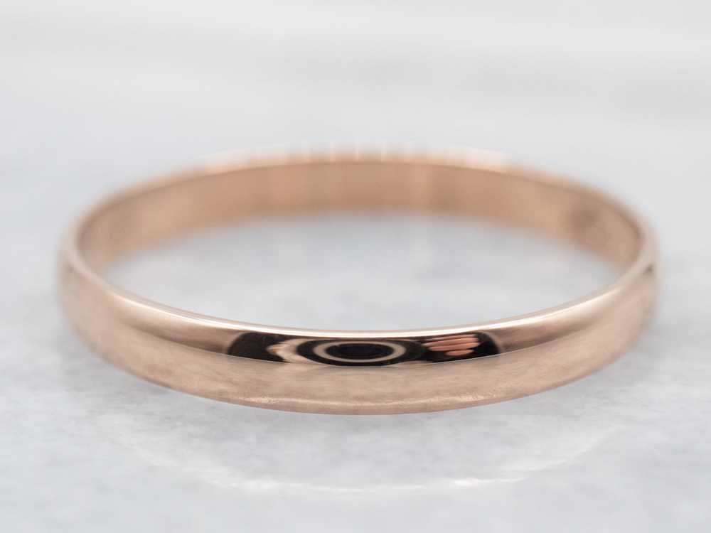 Simple Rose Gold Band - image 1