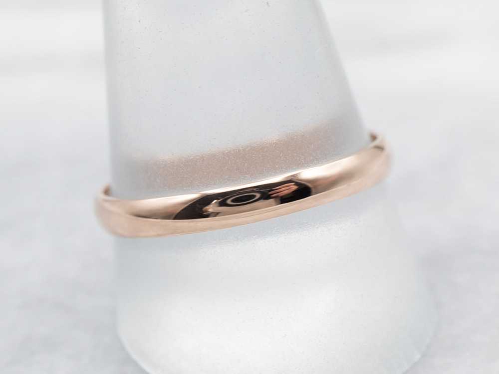 Simple Rose Gold Band - image 3
