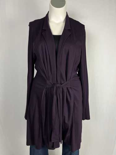 Eileen Fisher Size L (16) Plum Jacket