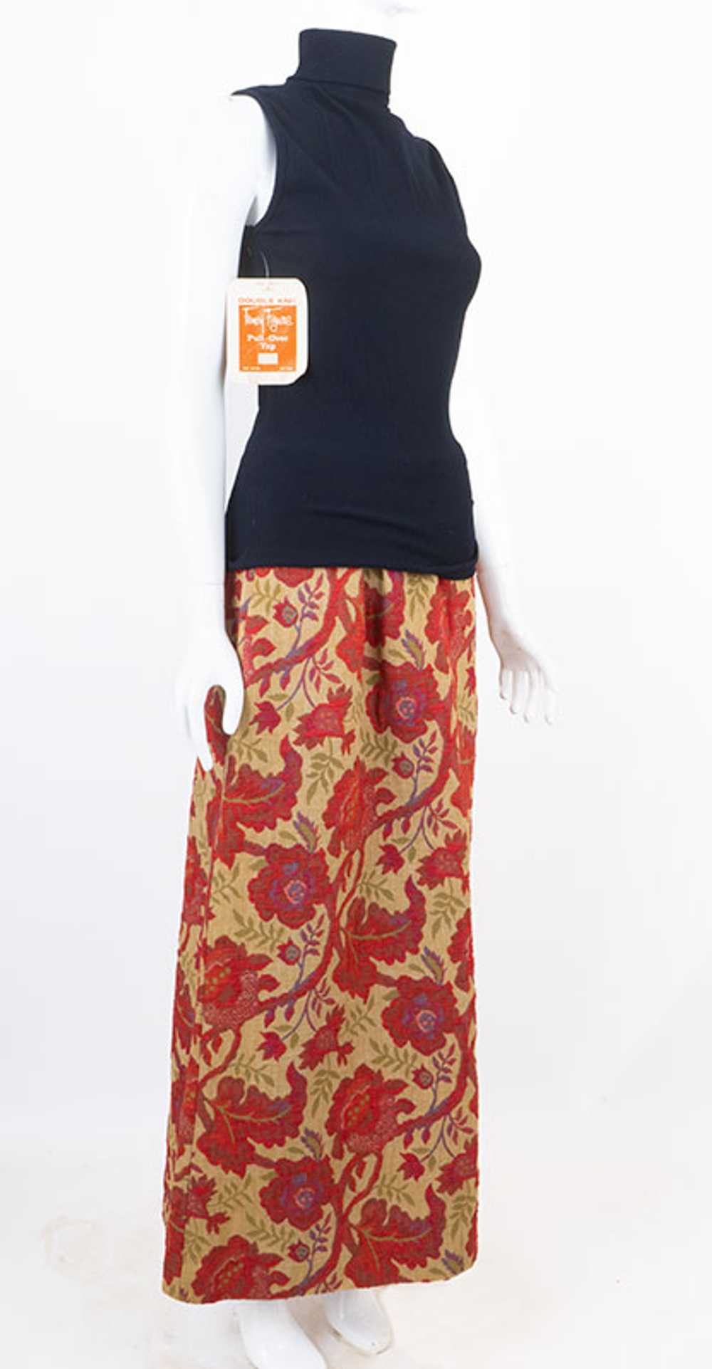 1970s Nelly De Grab Tapestry Skirt - image 1