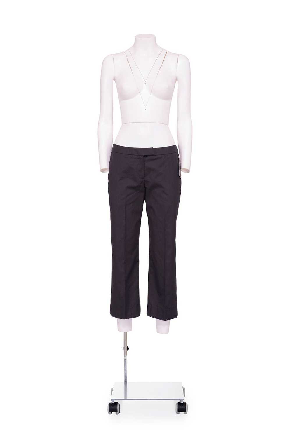 ALEXANDER MCQUEEN LOW RISE CROPPED TROUSERS - image 1
