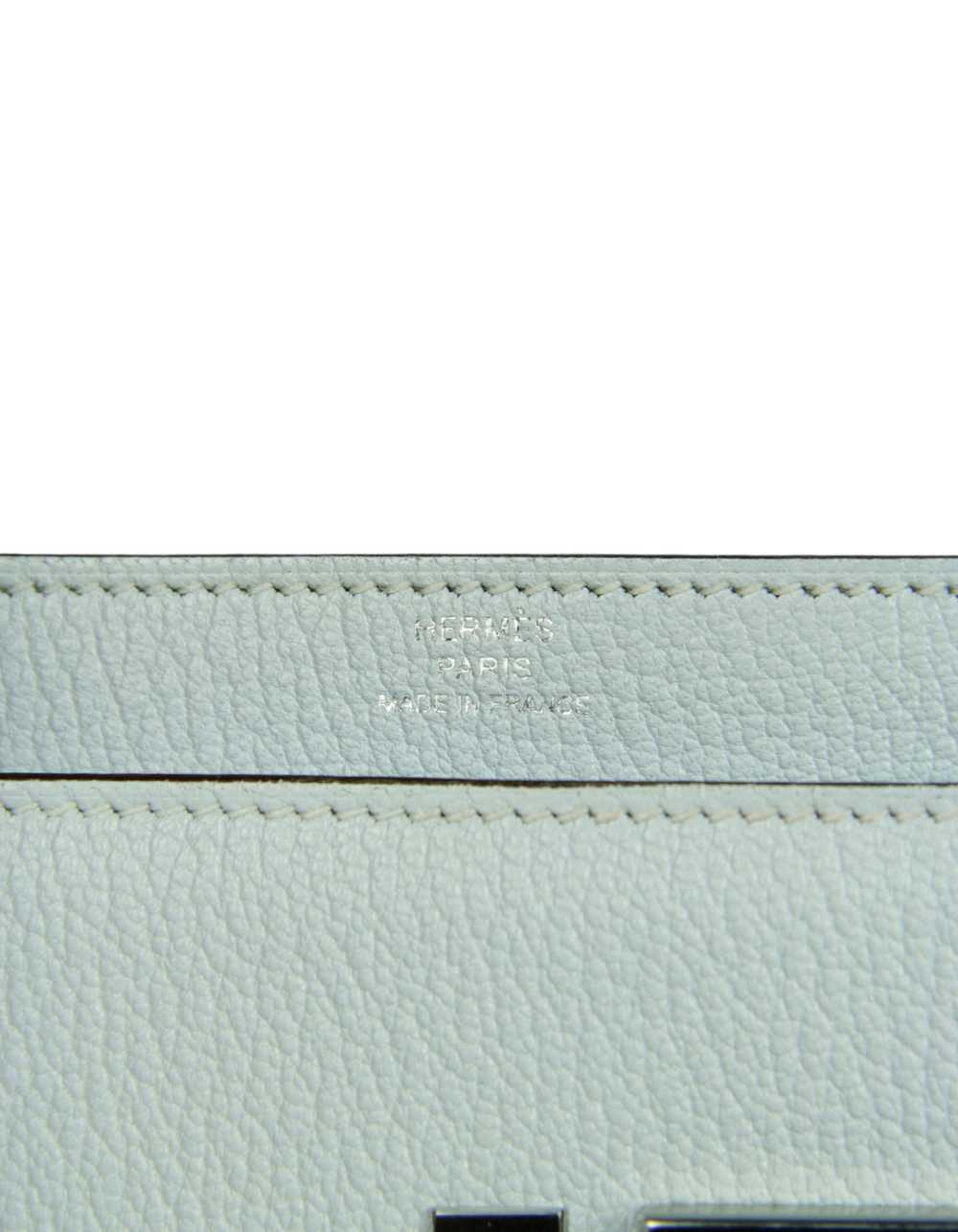 Hermes Blue Brume Chevre Mini Verrou Chaine Bag - image 7