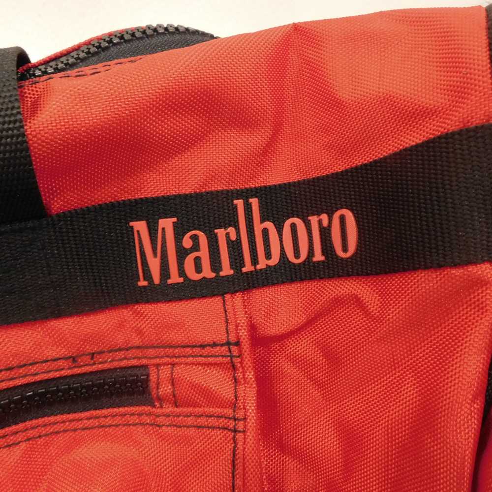 Vintage 90's Marlboro Large Duffle Gear Rolling B… - image 6