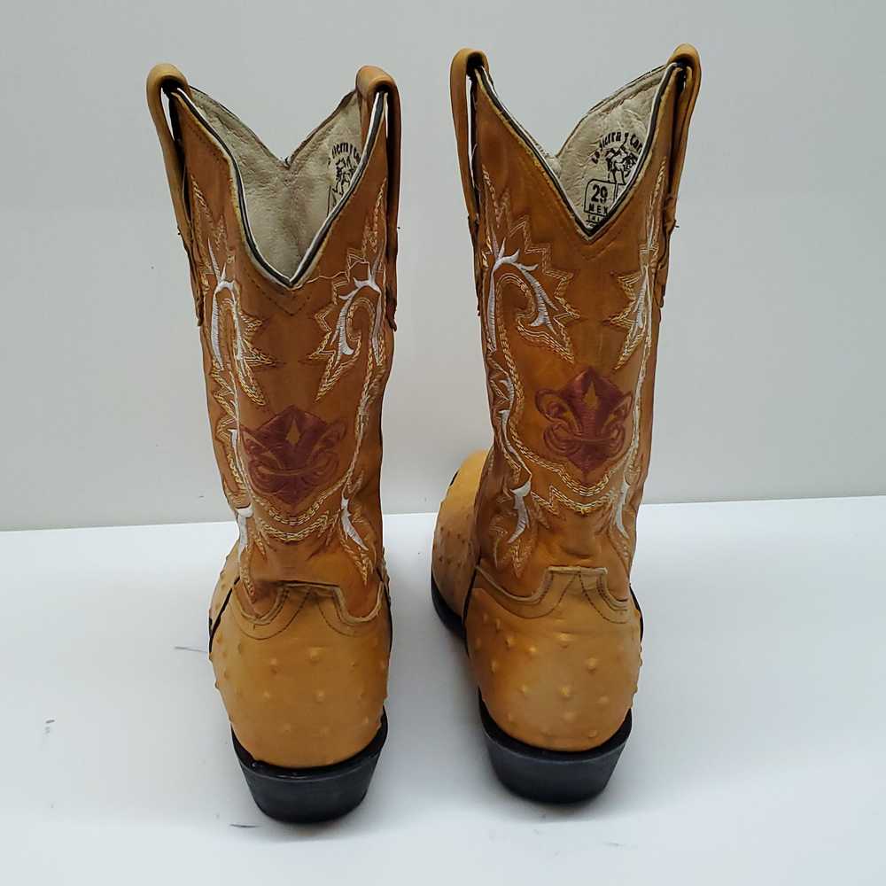 La Sierra Y Ostrich Western Coby Boots Size 10 - image 4