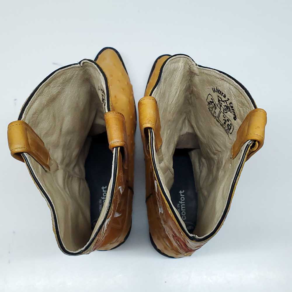 La Sierra Y Ostrich Western Coby Boots Size 10 - image 5
