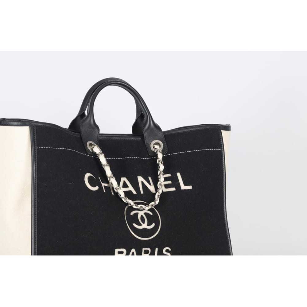 Chanel Deauville wool tote - image 8