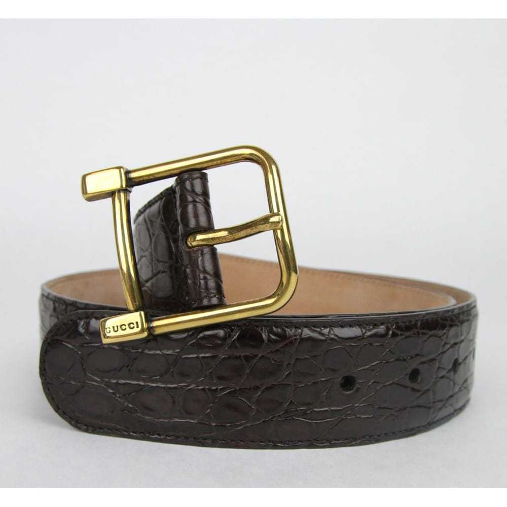 Gucci Crocodile belt - image 5