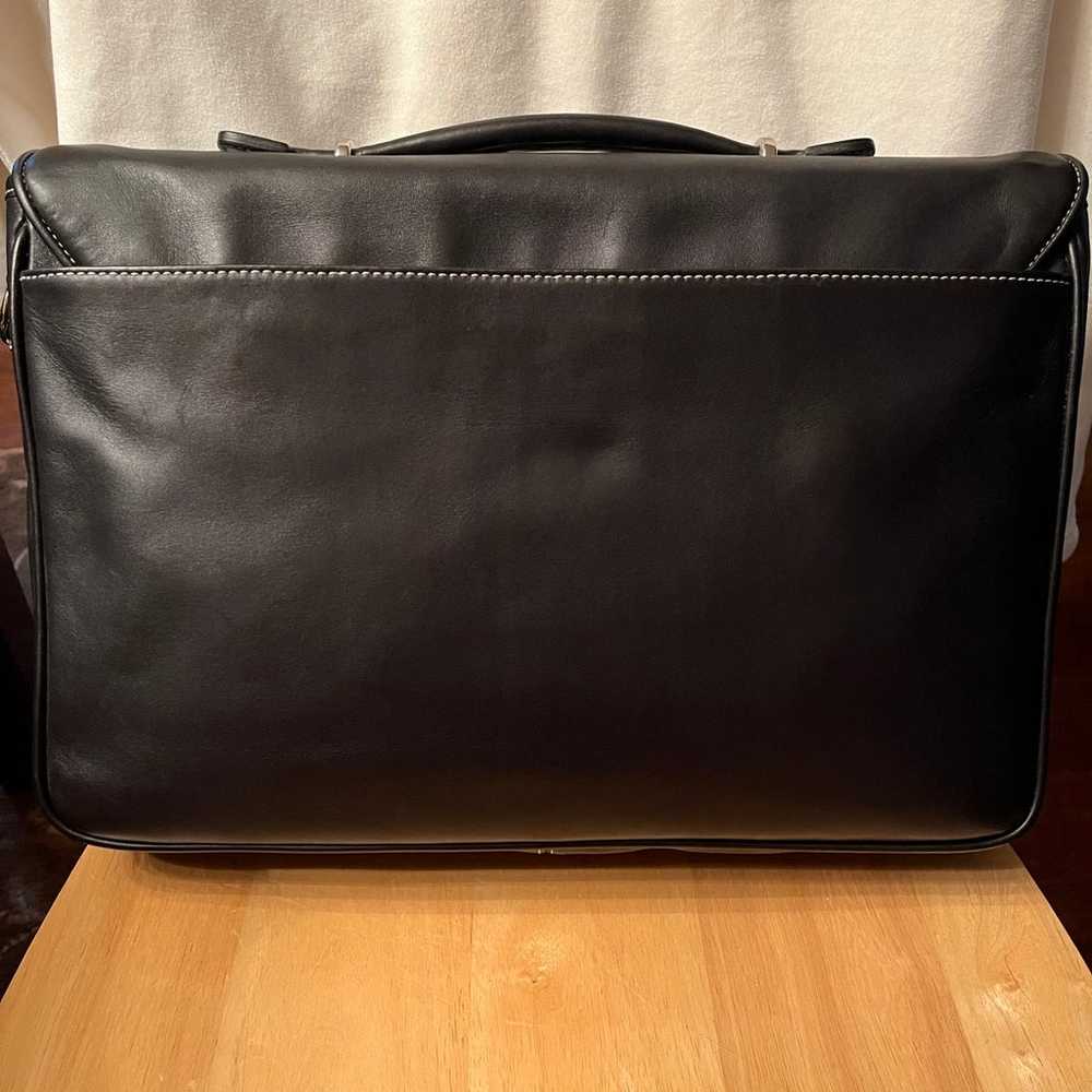 Coach attaché case black leather classic design l… - image 6