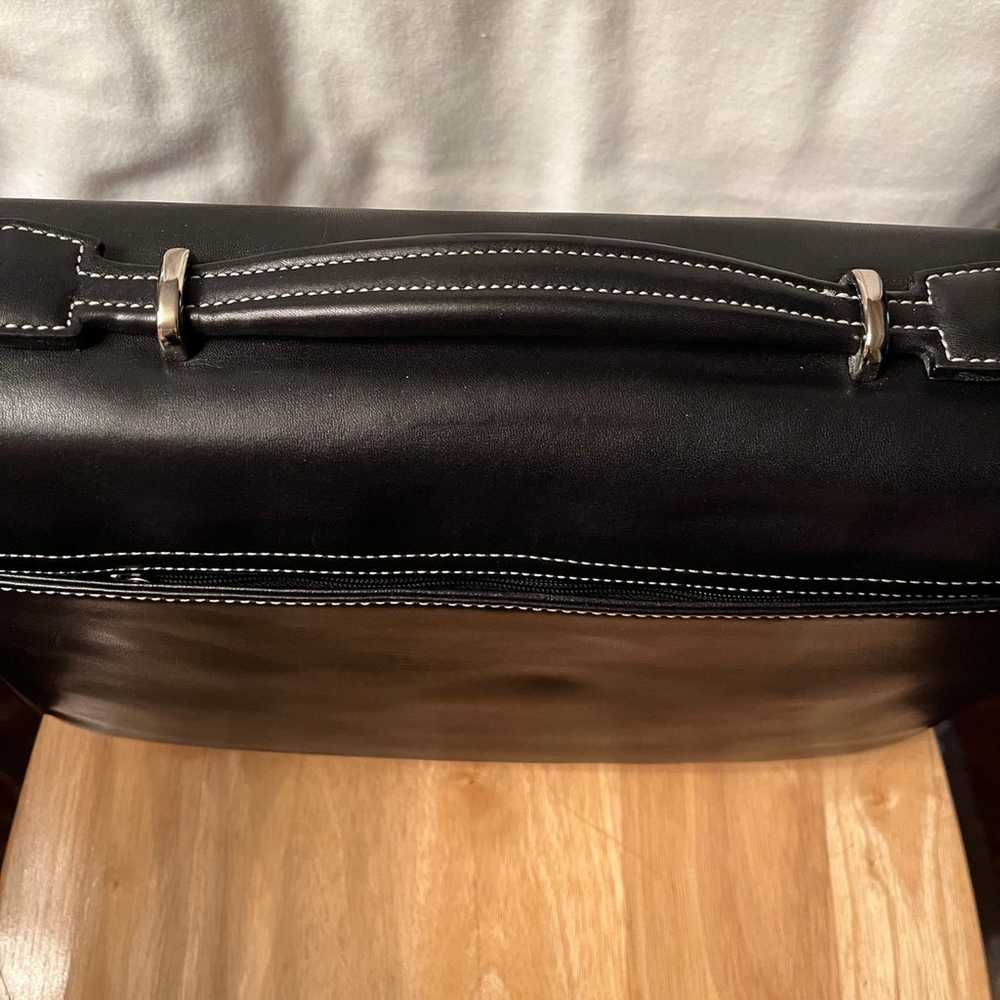 Coach attaché case black leather classic design l… - image 7