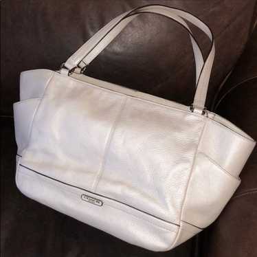 COACH Park Pebbled Leather Carrie Tote