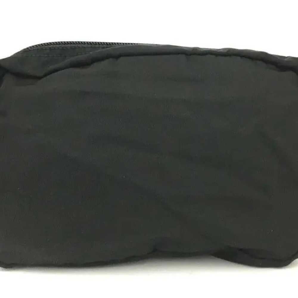 PRADA Logo Plate Black Nylon Cosmetic Pouch Bag /… - image 6