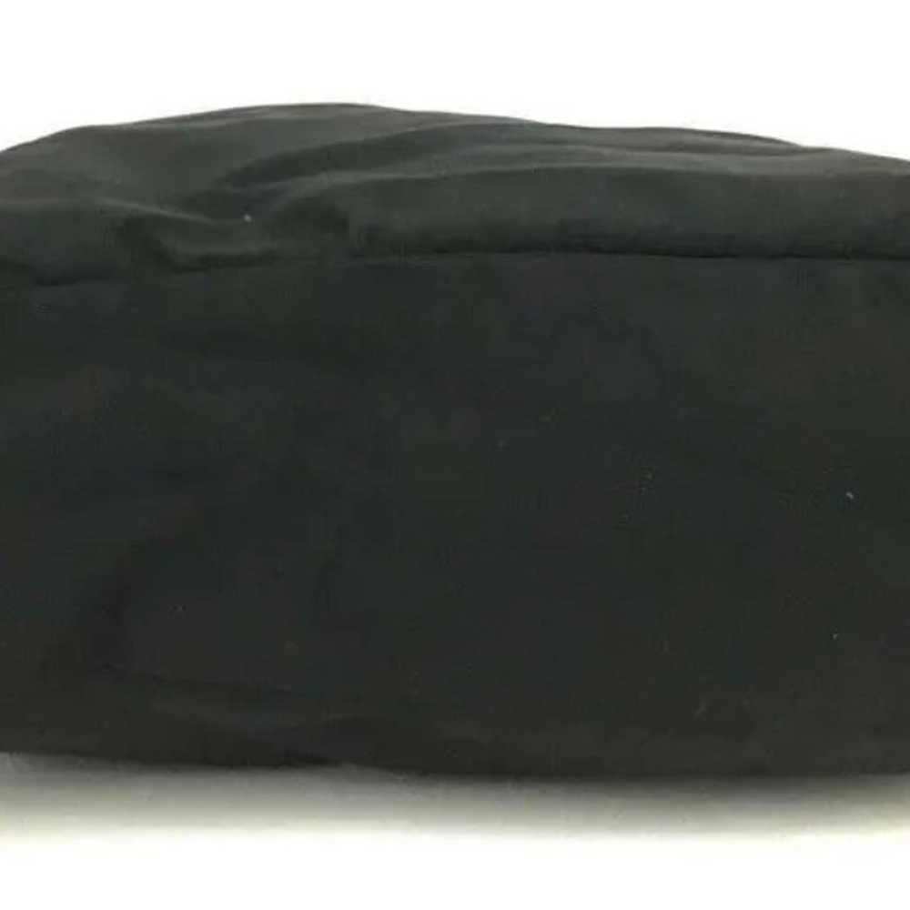 PRADA Logo Plate Black Nylon Cosmetic Pouch Bag /… - image 7