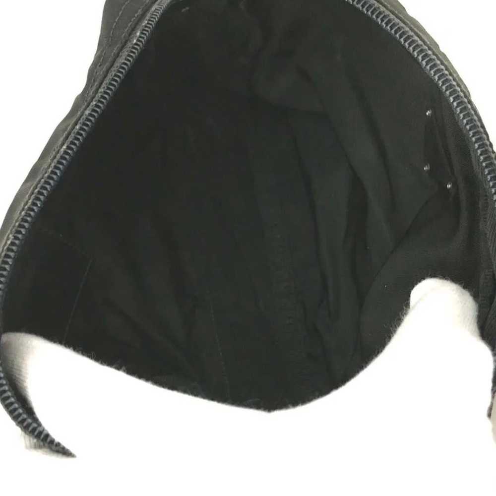 PRADA Logo Plate Black Nylon Cosmetic Pouch Bag /… - image 9