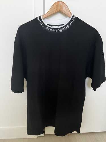 Acne Studios Black Jacquard Logo T-Shirt