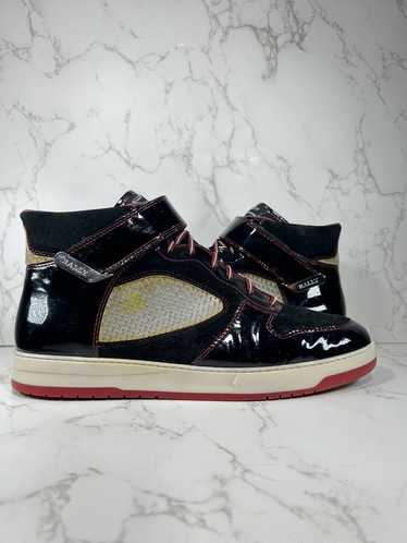 Bally × Designer Bally, black patent leather and s