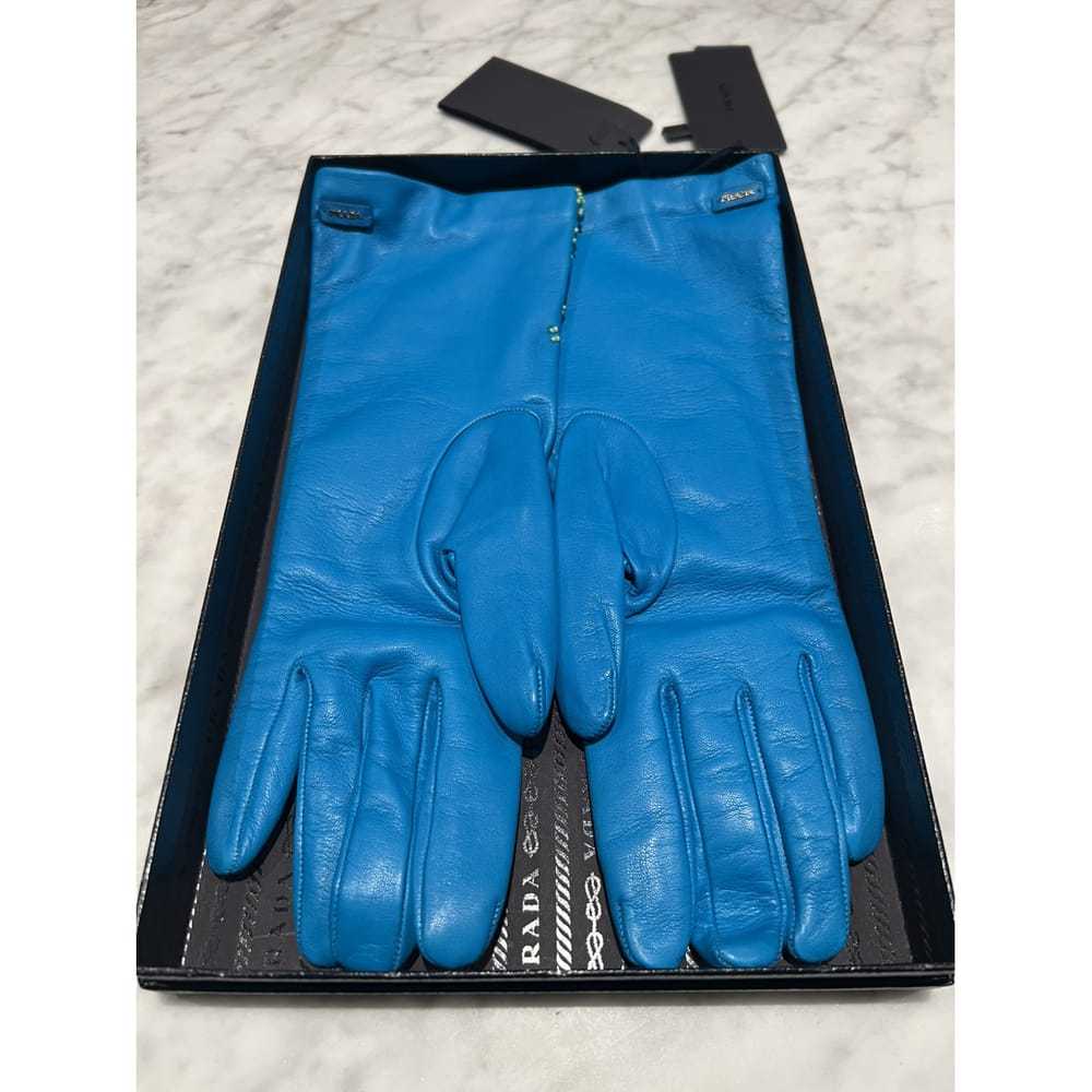 Prada Leather long gloves - image 4