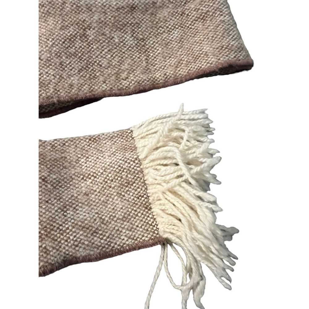 Other Ecotema 100% Wool Handwoven Scarf Shawl Hoo… - image 3