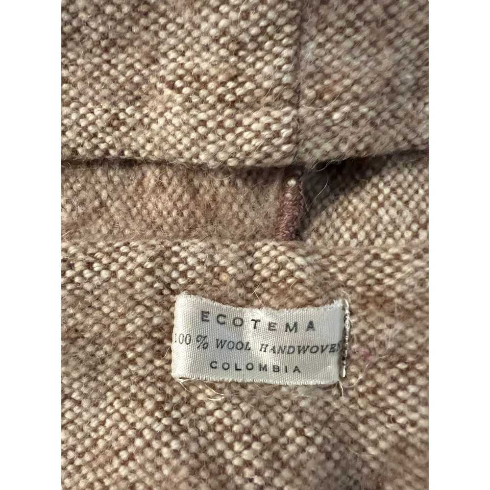 Other Ecotema 100% Wool Handwoven Scarf Shawl Hoo… - image 5