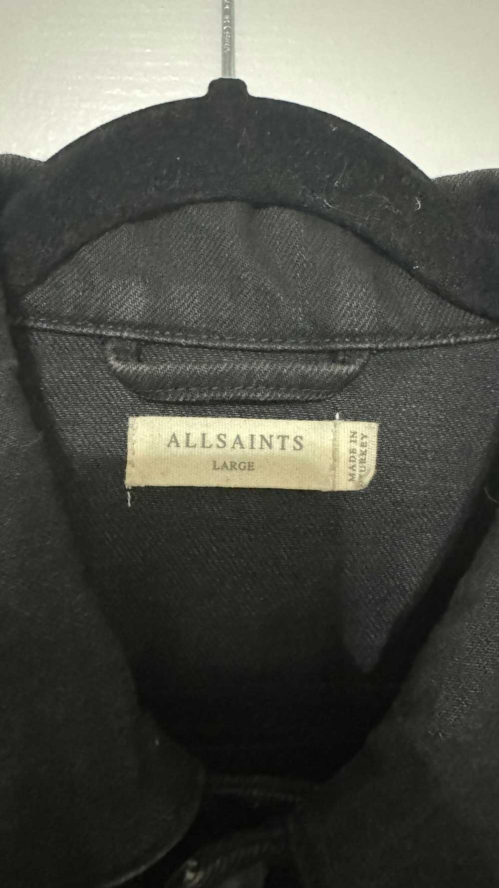 Allsaints AllSaints Black Denim Jacket Size L - image 3