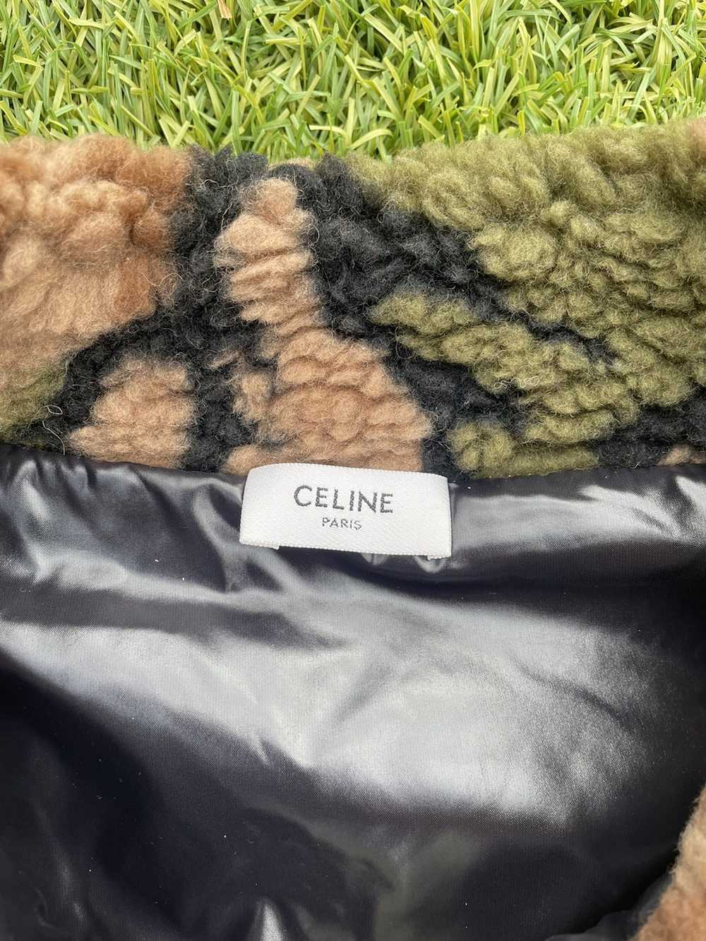 Celine SS22 Celine By Hedi Shearling Camouflage F… - image 2